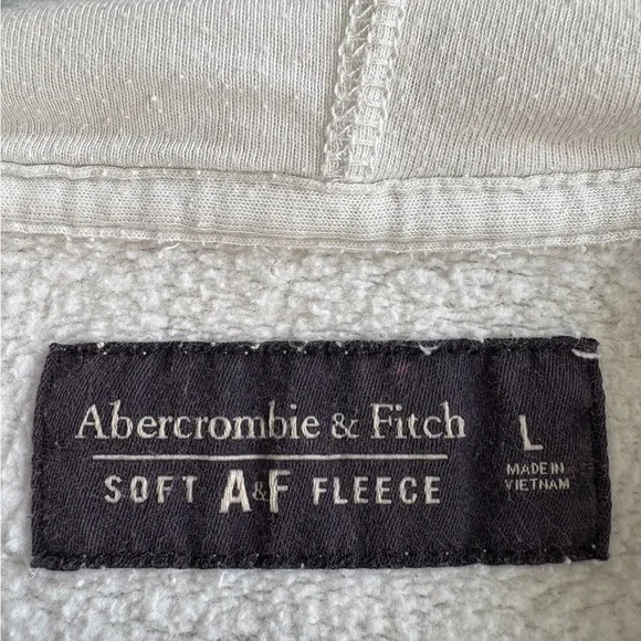Abercrombie & Fitch White Sweatshirt Classic Pullover - Picture 4 of 6